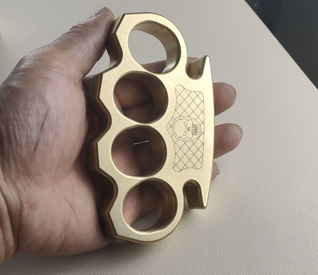 Precision Thickened Brass Knuckle Duster Security Defense Window Breaker Boxing Fighting EDC Tool