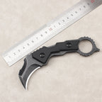 High-quality outdoor and survival knife: portable, high-hardness, sharp, compact—suitable for wilderness use or as an everyday carry fruit knife.