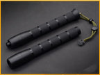 Lightweight expandable baton, self-defense weapon, retractable polyester fiber stick, legal self-defense anti-riot supplies, vehicle-mounted three-section rubber (baton)