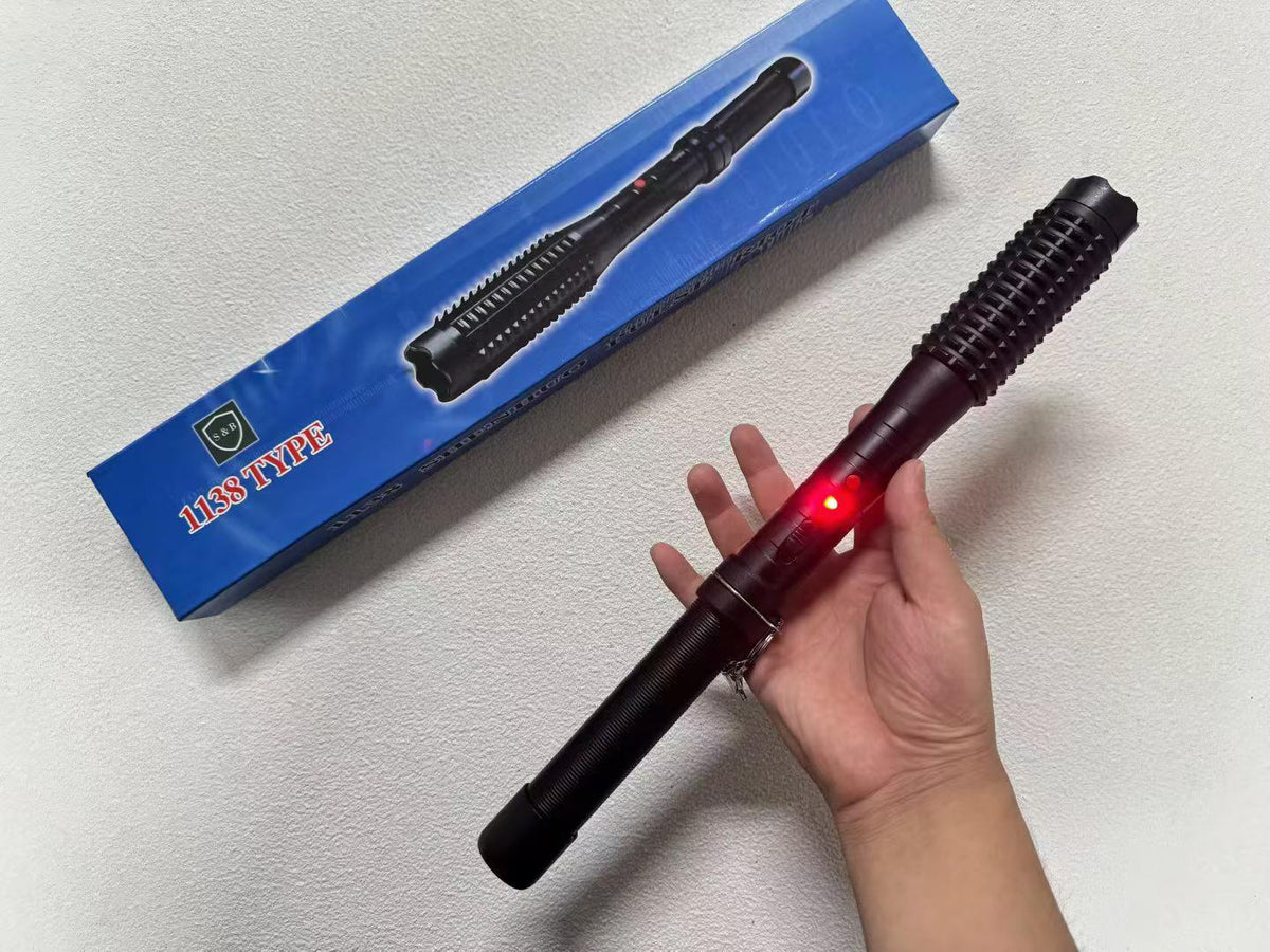 1138-Durable and safe flashlight with strobe warning light for self-defense and protection