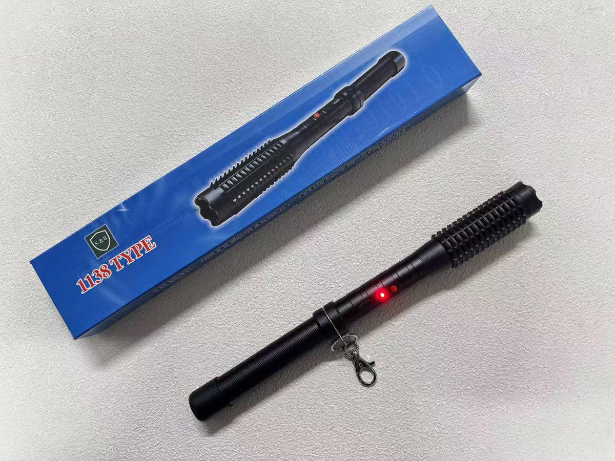1138-Durable and safe flashlight with strobe warning light for self-defense and protection