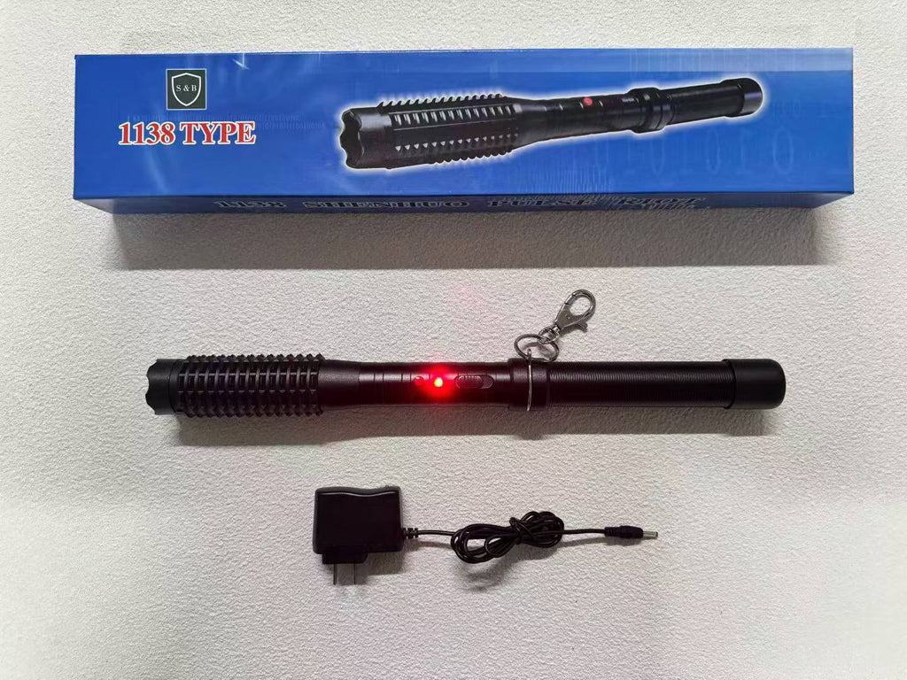 1138-Durable and safe flashlight with strobe warning light for self-defense and protection