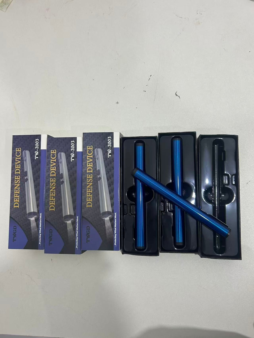 Buy 5 get 2 free！Rechargeable Stun Gun Flashlight, Portable Self Defense Weapon for Daily Carry