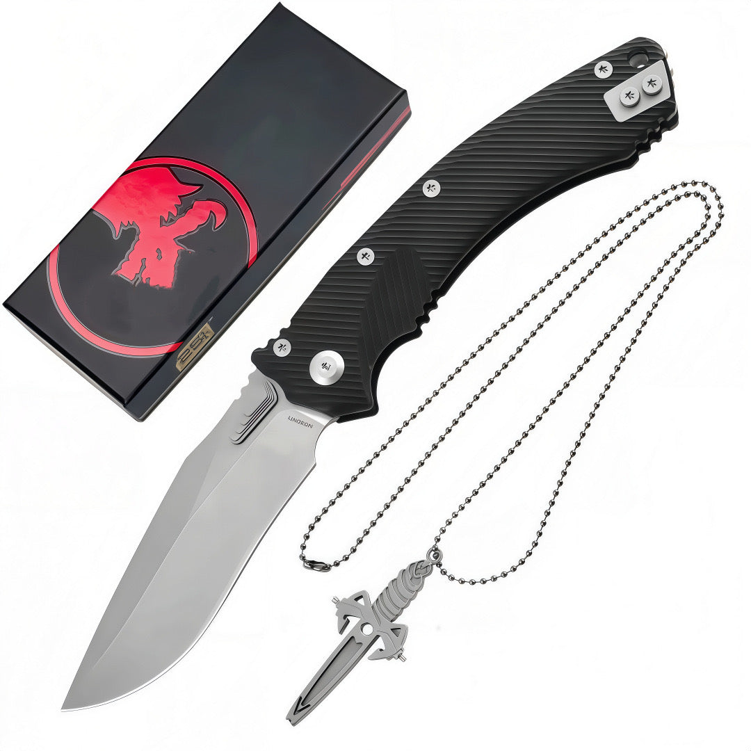 Microtech Amphibian Folding Knife with Carbon Fiber Handle