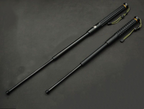 Expandable baton, hard plastic fiber polyester baton, lightweight short baton, car-mounted self-defense rubber baton