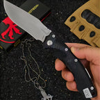 Microtech Amphibian Folding Knife with Carbon Fiber Handle