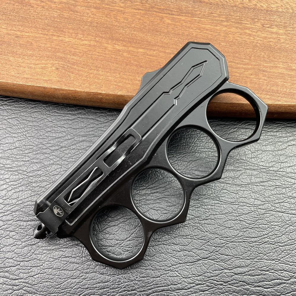 Microtech Outdoor Multi-Purpose Knuckle Duster Sheath, Wilderness Mountaineering Gear, Portable EDC Knife Sheath Handle