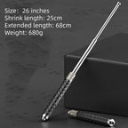 Expandable baton, car-mounted protective baton, legal self-defense product, telescopic baton, self-defense three-section retractable portable expandable baton