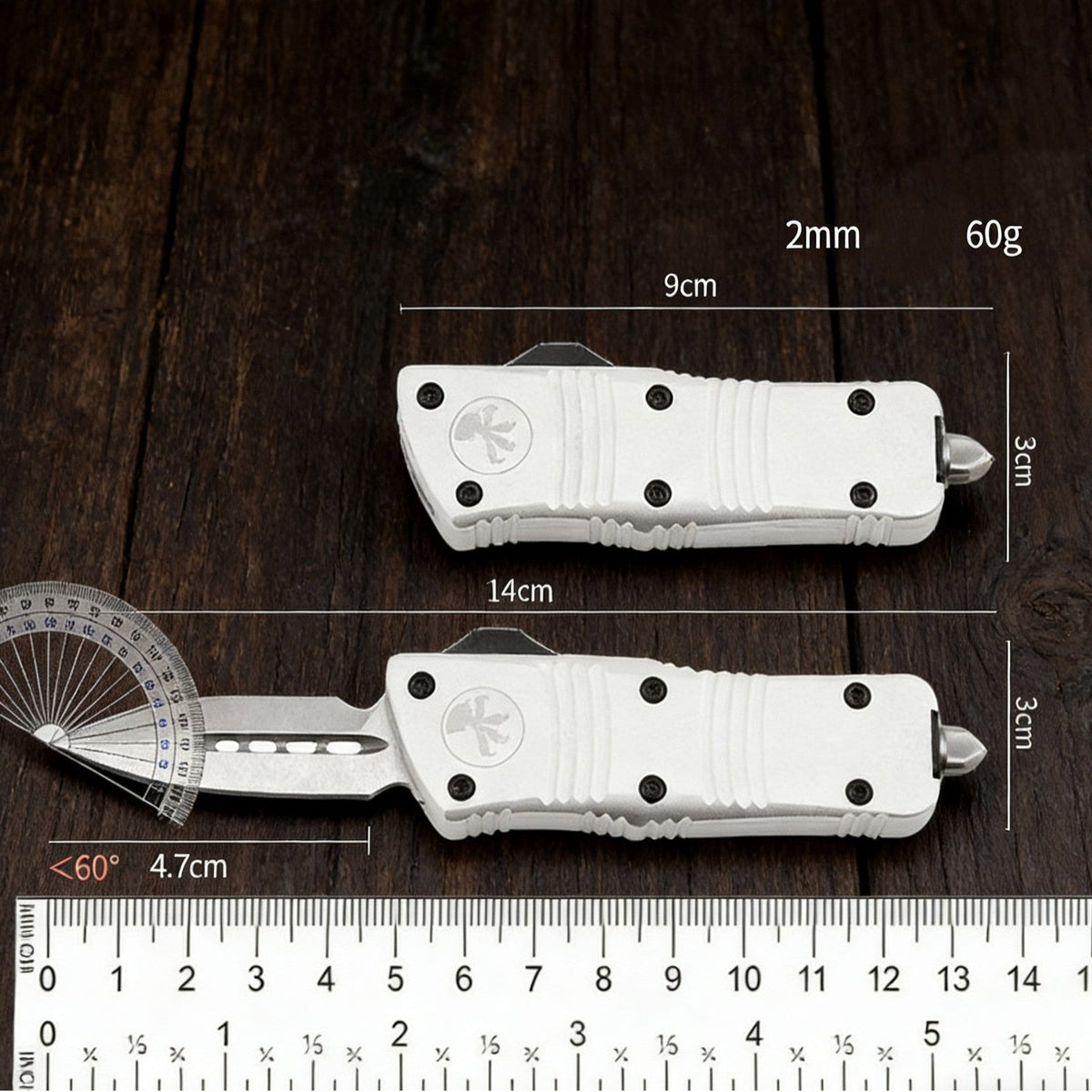 Aluminum Alloy Micro-Technology Mini Dragon Straight Out Knife ECD Straight Out Knife for Express Package Opening