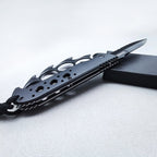 Cool Hot Wheels Tiger Finger Folding Outdoor Survival Knife Four-Finger Knuckle Ring Finger Guard High Hardness Sharp Stainless Steel Tool
