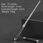 Expandable baton, car-mounted protective baton, legal self-defense product, telescopic baton, self-defense three-section retractable portable expandable baton