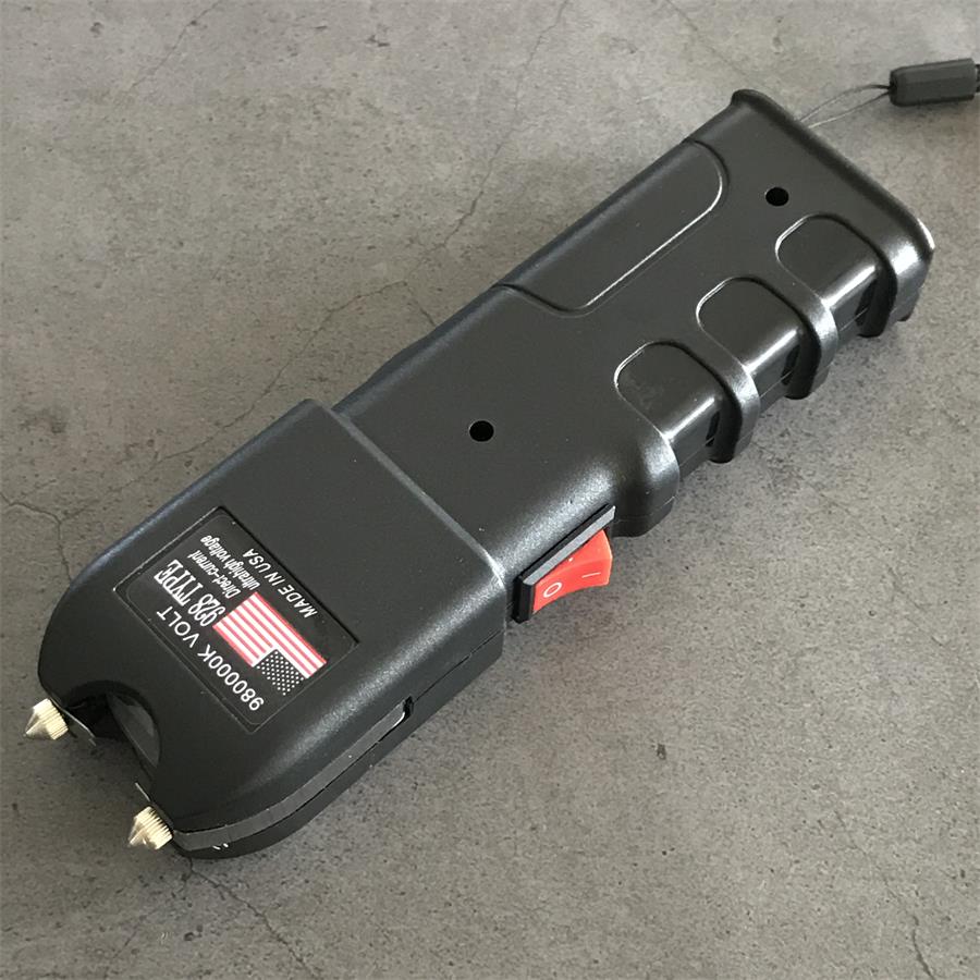 Stun Gun 928 High-power Electric Baton Self-protection Electric Shock Lamp