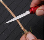 Mini Portable Tactical Pocket Knife Wilderness Survival Keychain Pendant Defense EDC Tool